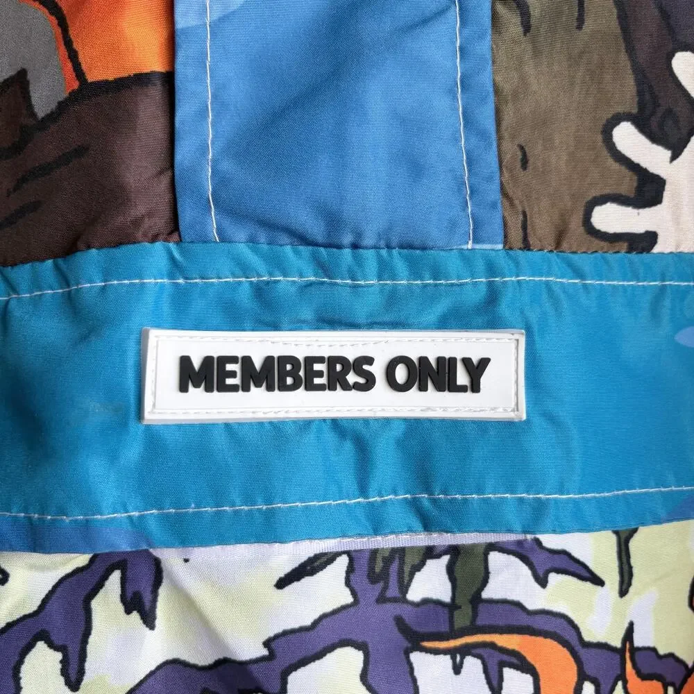 NICKELODEON X MEMBERS ONLY Mens 1/2 zip Jacket Medium RUGRATS windbreaker Y2K